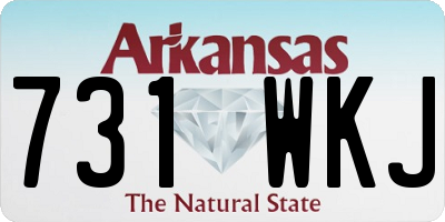AR license plate 731WKJ