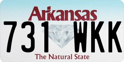 AR license plate 731WKK
