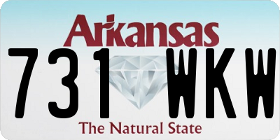 AR license plate 731WKW