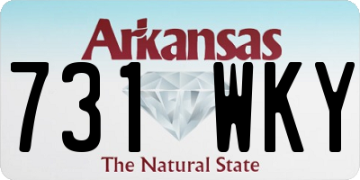AR license plate 731WKY