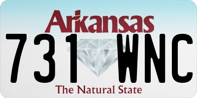 AR license plate 731WNC