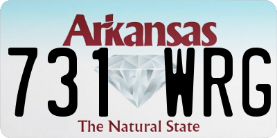 AR license plate 731WRG