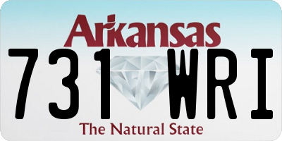 AR license plate 731WRI