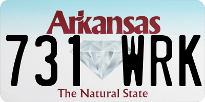 AR license plate 731WRK