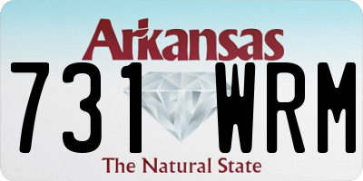 AR license plate 731WRM