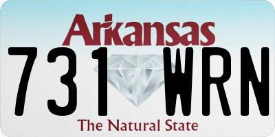 AR license plate 731WRN