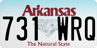 AR license plate 731WRQ