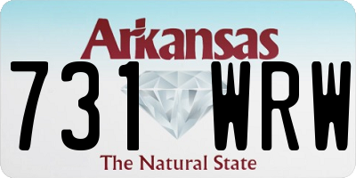 AR license plate 731WRW