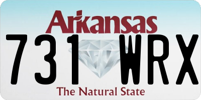 AR license plate 731WRX