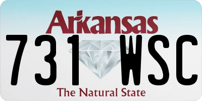 AR license plate 731WSC