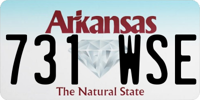 AR license plate 731WSE