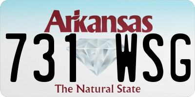 AR license plate 731WSG