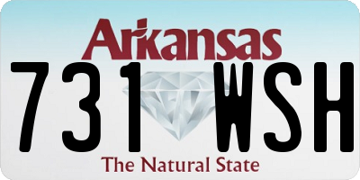 AR license plate 731WSH