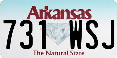 AR license plate 731WSJ