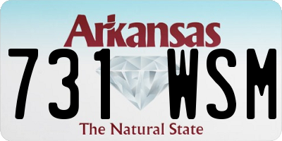 AR license plate 731WSM