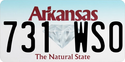 AR license plate 731WSO