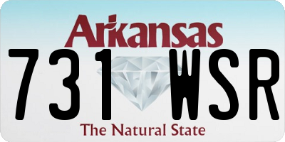 AR license plate 731WSR