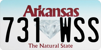 AR license plate 731WSS