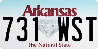 AR license plate 731WST