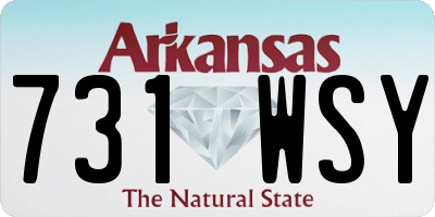 AR license plate 731WSY