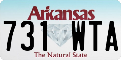 AR license plate 731WTA