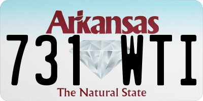AR license plate 731WTI