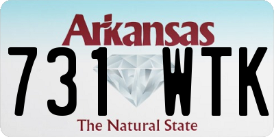 AR license plate 731WTK