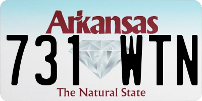 AR license plate 731WTN