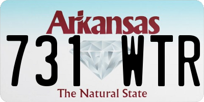 AR license plate 731WTR