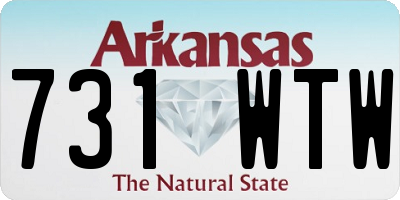 AR license plate 731WTW