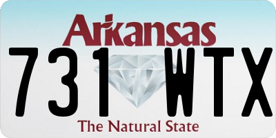AR license plate 731WTX