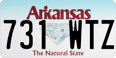 AR license plate 731WTZ