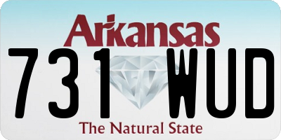 AR license plate 731WUD