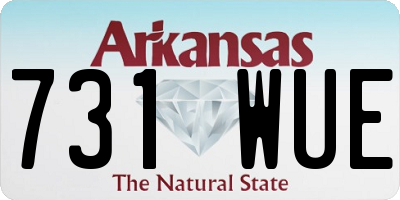 AR license plate 731WUE