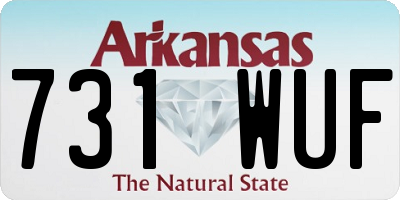 AR license plate 731WUF