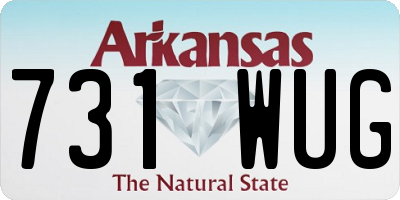 AR license plate 731WUG