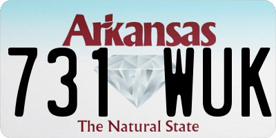 AR license plate 731WUK