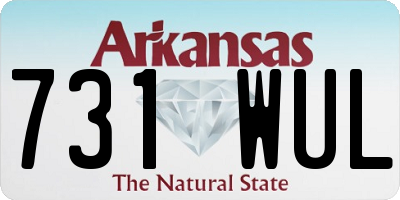 AR license plate 731WUL