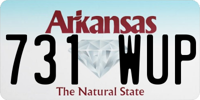 AR license plate 731WUP