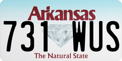 AR license plate 731WUS