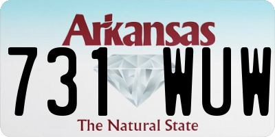 AR license plate 731WUW