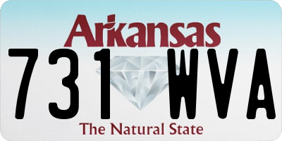 AR license plate 731WVA