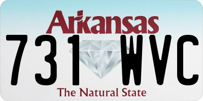 AR license plate 731WVC