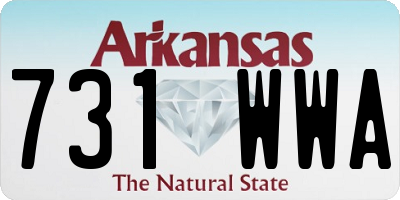 AR license plate 731WWA