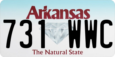 AR license plate 731WWC