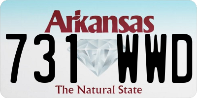 AR license plate 731WWD