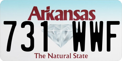 AR license plate 731WWF