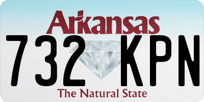 AR license plate 732KPN