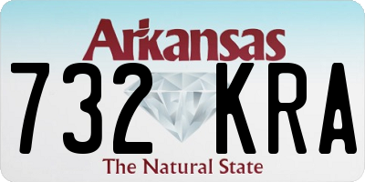 AR license plate 732KRA