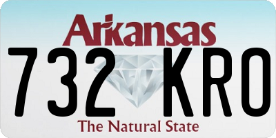 AR license plate 732KRO
